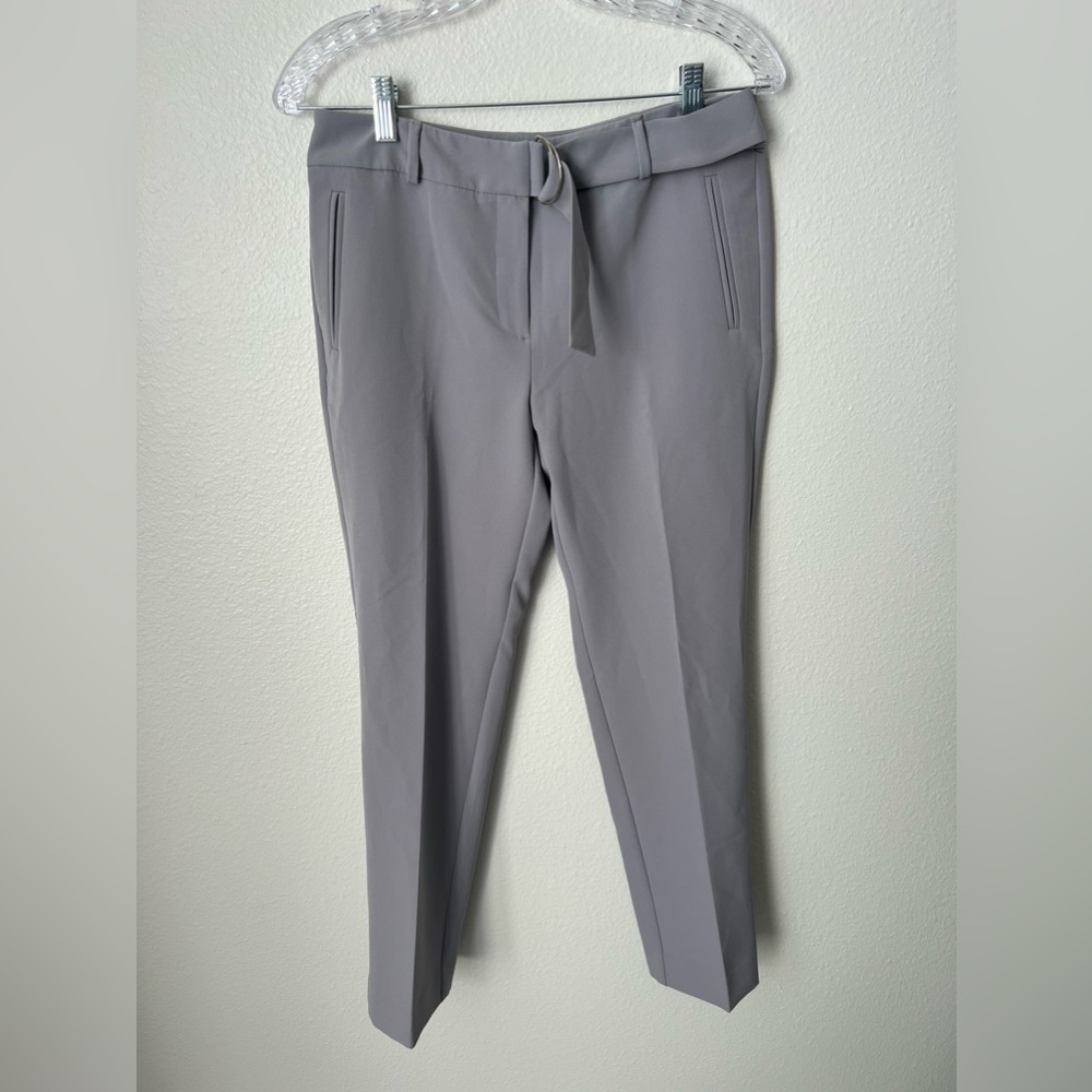 NWT Adrianna Papell D-Ring Belted Slim Fit Pants Size 8 - Picture 2 of 6